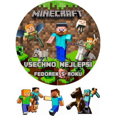 Minecraft č.2 jedlý papír 