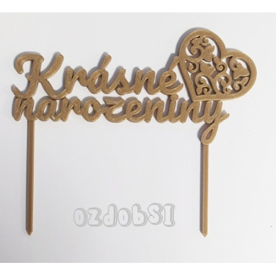 Krásne narozeniny 16 - plastový zápich