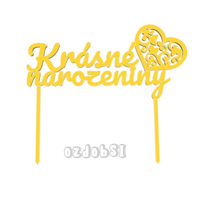 Krásne narozeniny 16 - plastový zápich