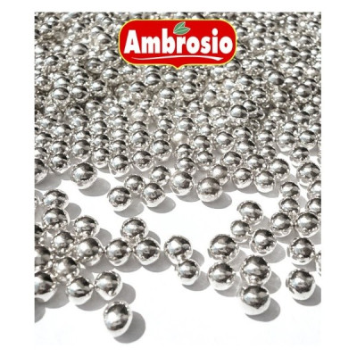 Stříbrné cukrové kuličky 6,5mm 50 g
