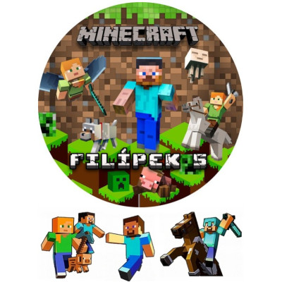 Minecraft č.2 jedlý papír 
