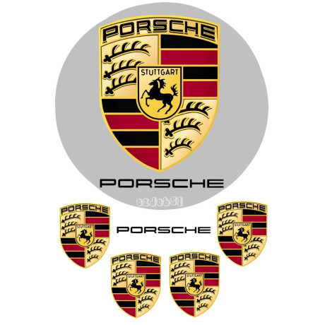 Porsche logo 2 - jedlý papír