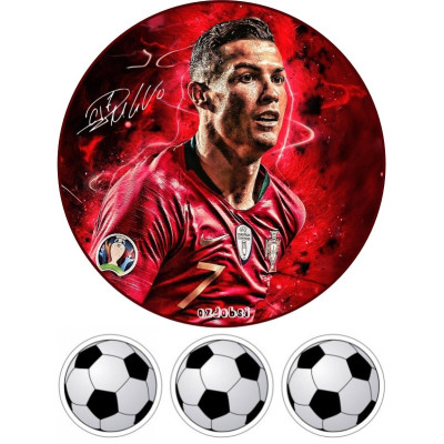 Ronaldo č.4 jedlý papír A4