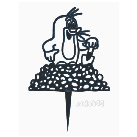 Krteček 2 - plastový zápich