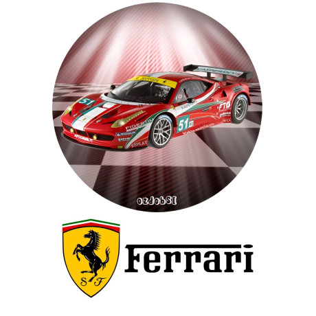 Ferrari závodní auto - jedlý papír 