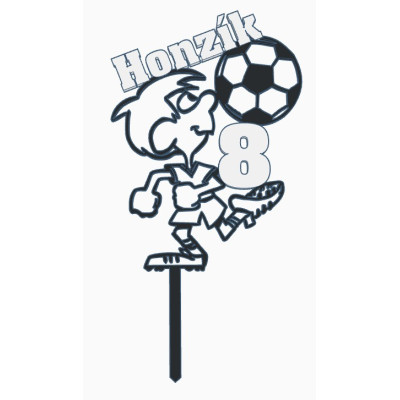 Fotbalista s úpravou 2 - plastový zápich