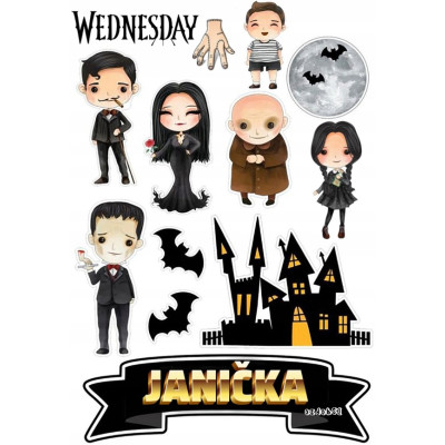 Wednesday č.12 jedlý papír 