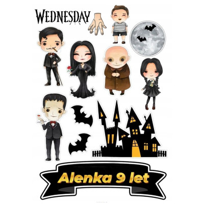 Wednesday č.12 jedlý papír 