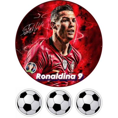 Ronaldo č.4 jedlý papír A4