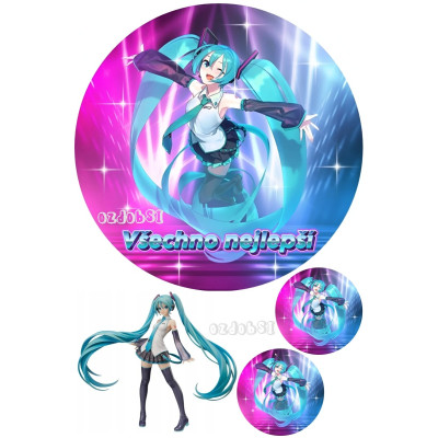 Hatsune Miku - jedlý papír