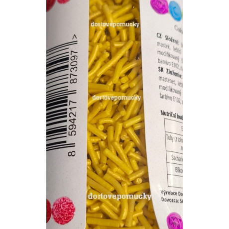Cukrové tyčinky zlaté (60 g)
