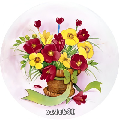 Spring flowers - kytice jedlý papír