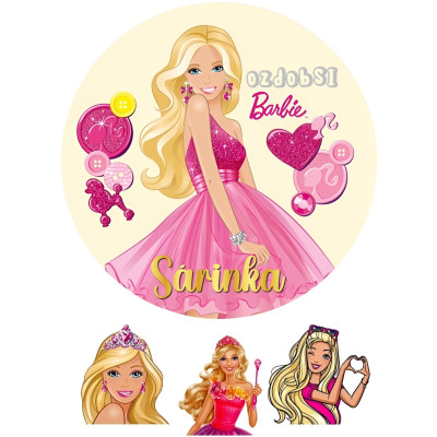 Barbie č.1 jedlý papír