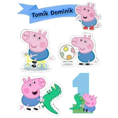 Prasátko Pepina 14 - jedlý papír