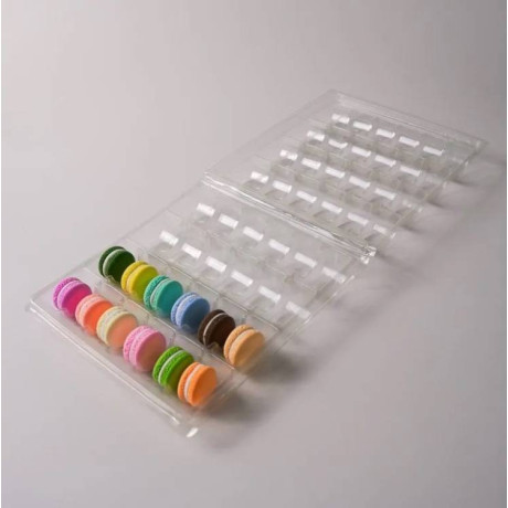 Transparentní box na makronky velký