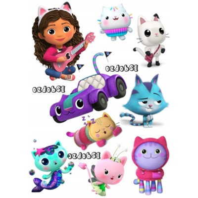 Jedlý papír Gabbi – mix obrázků A4 | Dortová dekorace