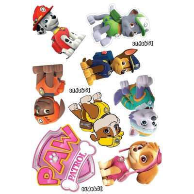 Jedlý papír Paw Patrol – mix obrázků A4 | Dortová dekorace