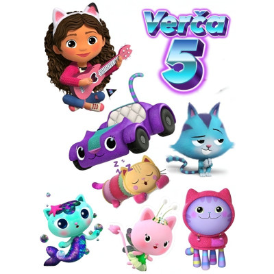 Jedlý papír Gabbi – mix obrázků A4 | Dortová dekorace