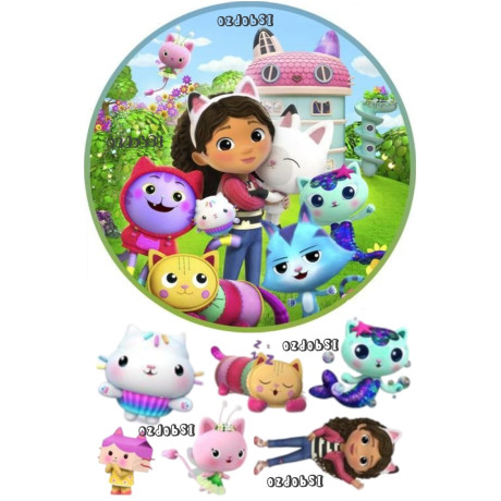 Jedlý papír Gabbi – mix obrázků A4 | Dortová dekorace