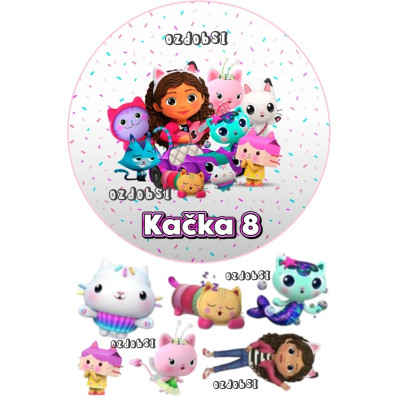 Jedlý papír Gabbi – mix obrázků A4 | Dortová dekorace