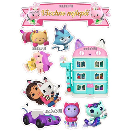 Jedlý papír Gabbi – mix obrázků A4 | Dortová dekorace