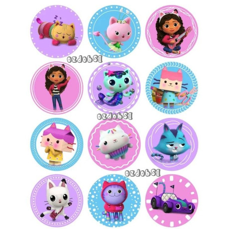 Jedlý papír Gabbi – mix obrázků A4 | Dortová dekorace