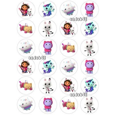 Jedlý papír Gabbi – mix obrázků A4 | Dortová dekorace