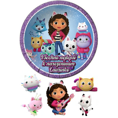 Jedlý papír Gabbi – mix obrázků A4 | Dortová dekorace