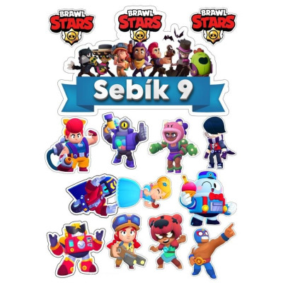 Brawl Stars č.3 jedlý papír 