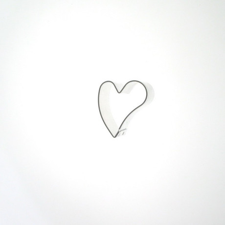 Srdce šikmé malé - kovová vykrajovačka