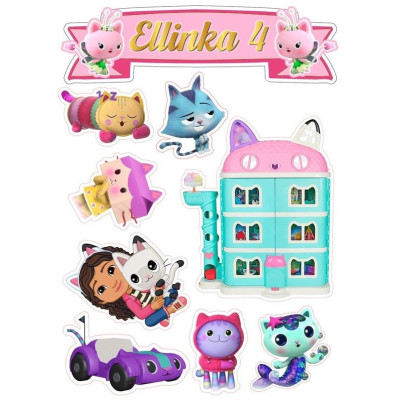 Jedlý papír Gabbi – mix obrázků A4 | Dortová dekorace