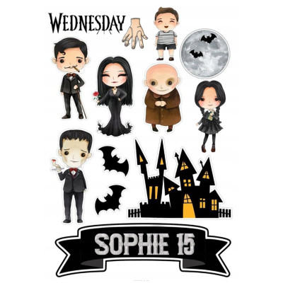 Wednesday č.12 jedlý papír 