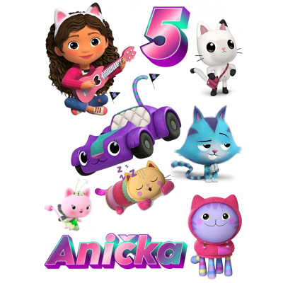 Jedlý papír Gabbi – mix obrázků A4 | Dortová dekorace