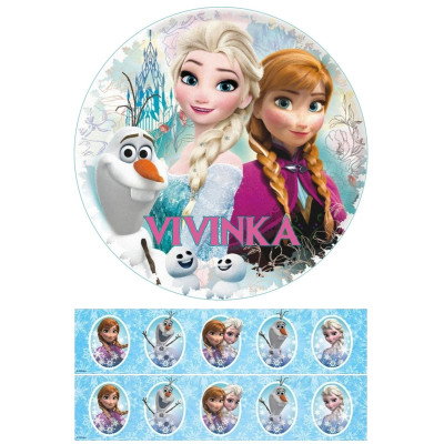 Ledové království 4  - jedlý papír 