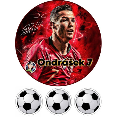 Ronaldo č.4 jedlý papír A4