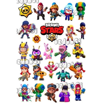 Brawl Stars č.6 jedlý papír