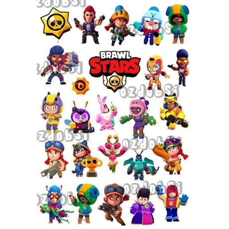 Brawl Stars č.6 jedlý papír