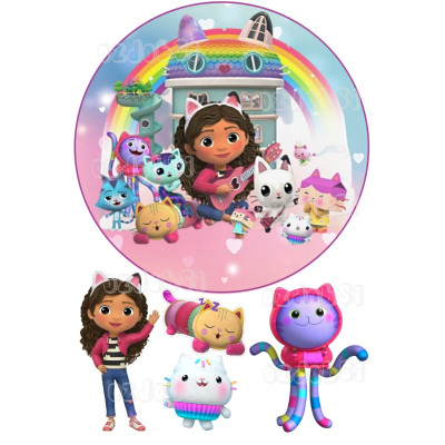 Jedlý papír Gabbi – mix obrázků A4 | Dortová dekorace