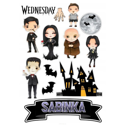 Wednesday č.12 jedlý papír 