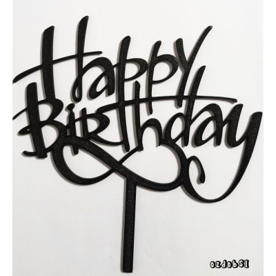 Happy Birthday velký dortový zápich