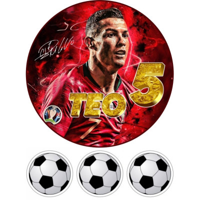 Ronaldo č.4 jedlý papír A4