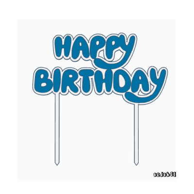 Happy Birthday Bluey  dortový zápich