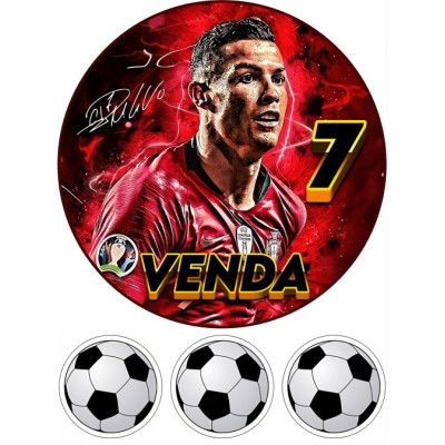 Ronaldo č.4 jedlý papír A4