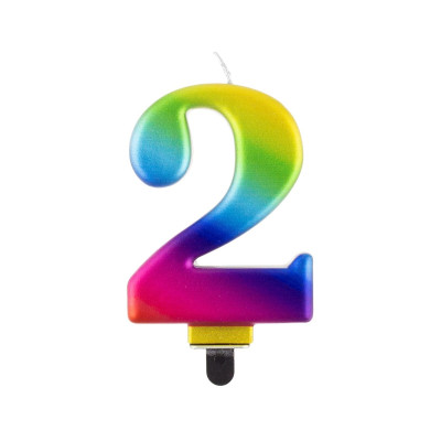 Duhová svíčka - číslo 2
