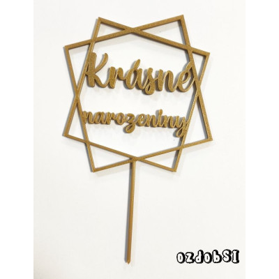 Krásne narozeniny č.7 - plastový zápich