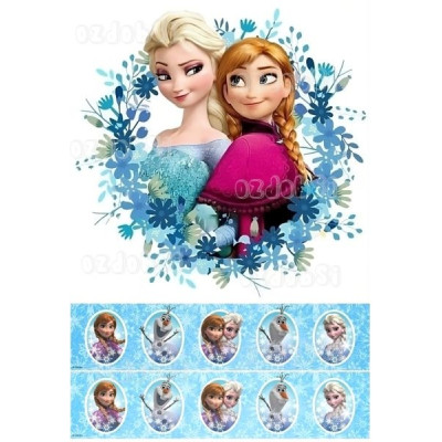 Ledové království 9 - jedlý papír 