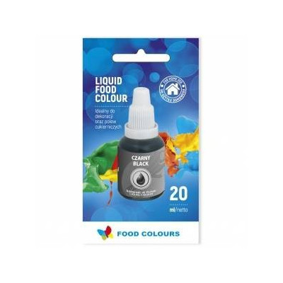 Černá airbrush barva tekutá (20 ml)FC