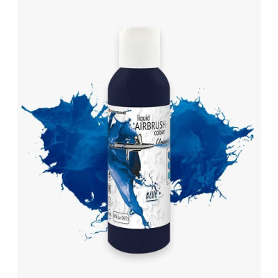 Modrá tekutá airbrush barva 135 ml