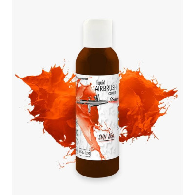 Sun Red tekutá airbrush barva 135 ml