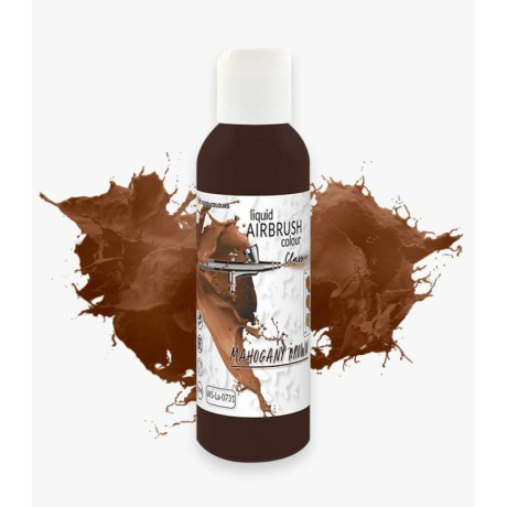 Mahogany Brown tekutá airbrush barva 135 ml